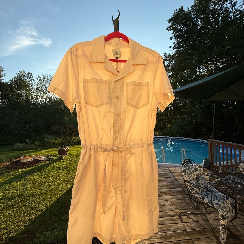 Flylow W’s Around Town Romper - Color Tusk (Cream) Size M
